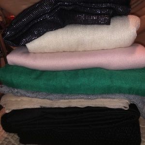 Used infinity scarf bundle — 8 scarves